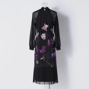 CYCLAMEN PRINT NETTING　ドレス 詳細画像