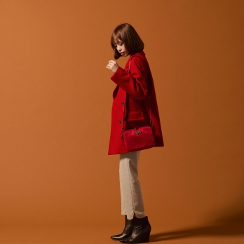 PEA COAT WITH DRAGON BUTTONS 詳細画像