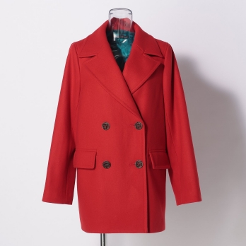 PEA COAT WITH DRAGON BUTTONS 詳細画像
