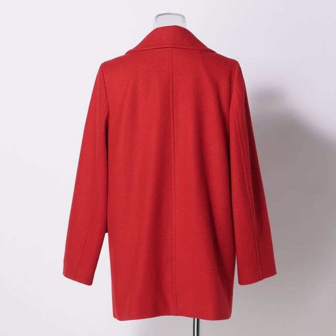 PEA COAT WITH DRAGON BUTTONS 詳細画像 レッド 7