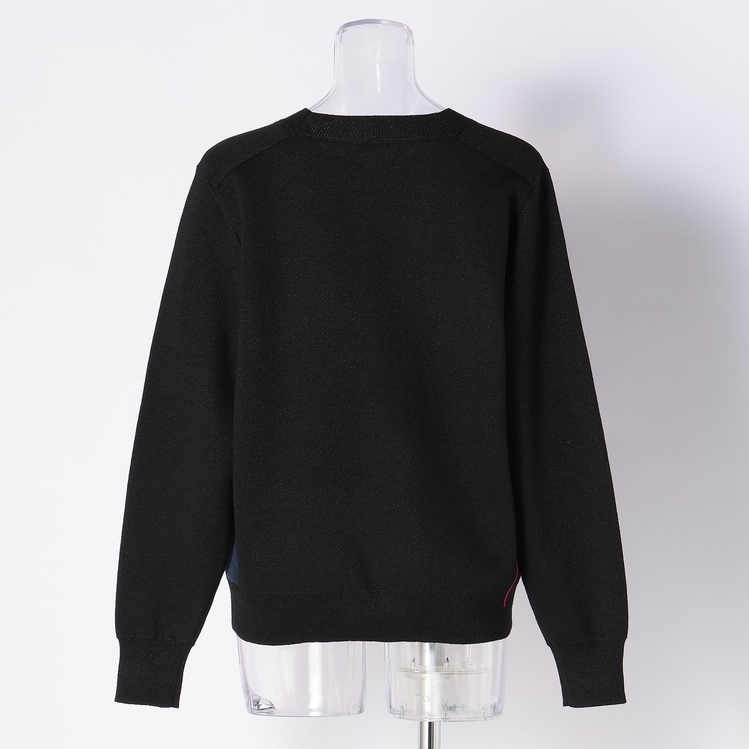 VIVIENNE TAM - VIVIENNE TAM Vネック コットンポリエステル プルオーバー セーター ニット ブラック レディース  ヴィヴィアンタム【中古】5-0127M∞の通販 by ブランド古着の専門店gee,jee｜ヴィヴィアンタムならラクマ