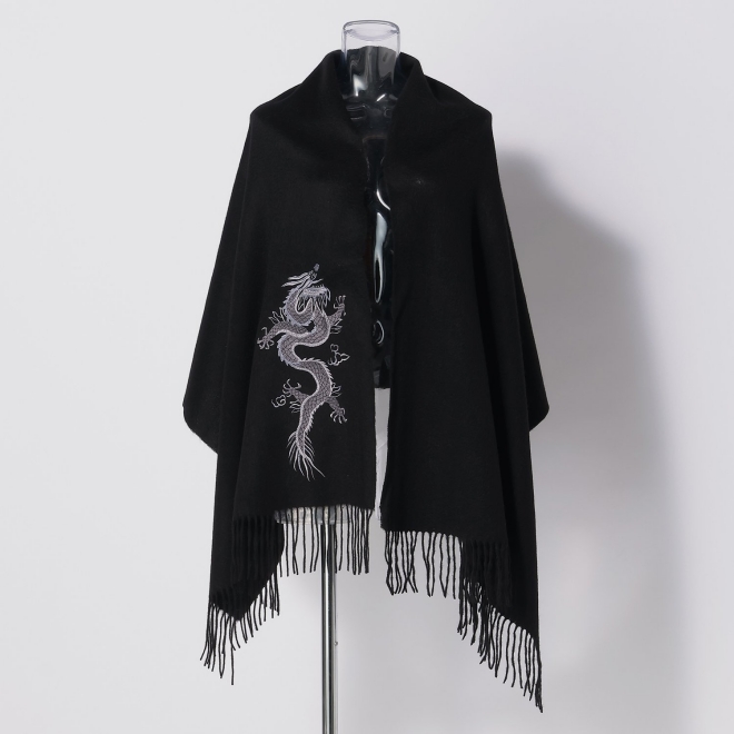 DRAGON EMBROIDERY STOLE 詳細画像 ブラック 2