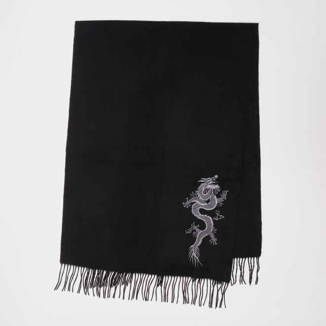 DRAGON EMBROIDERY STOLE 詳細画像 ブラック 3