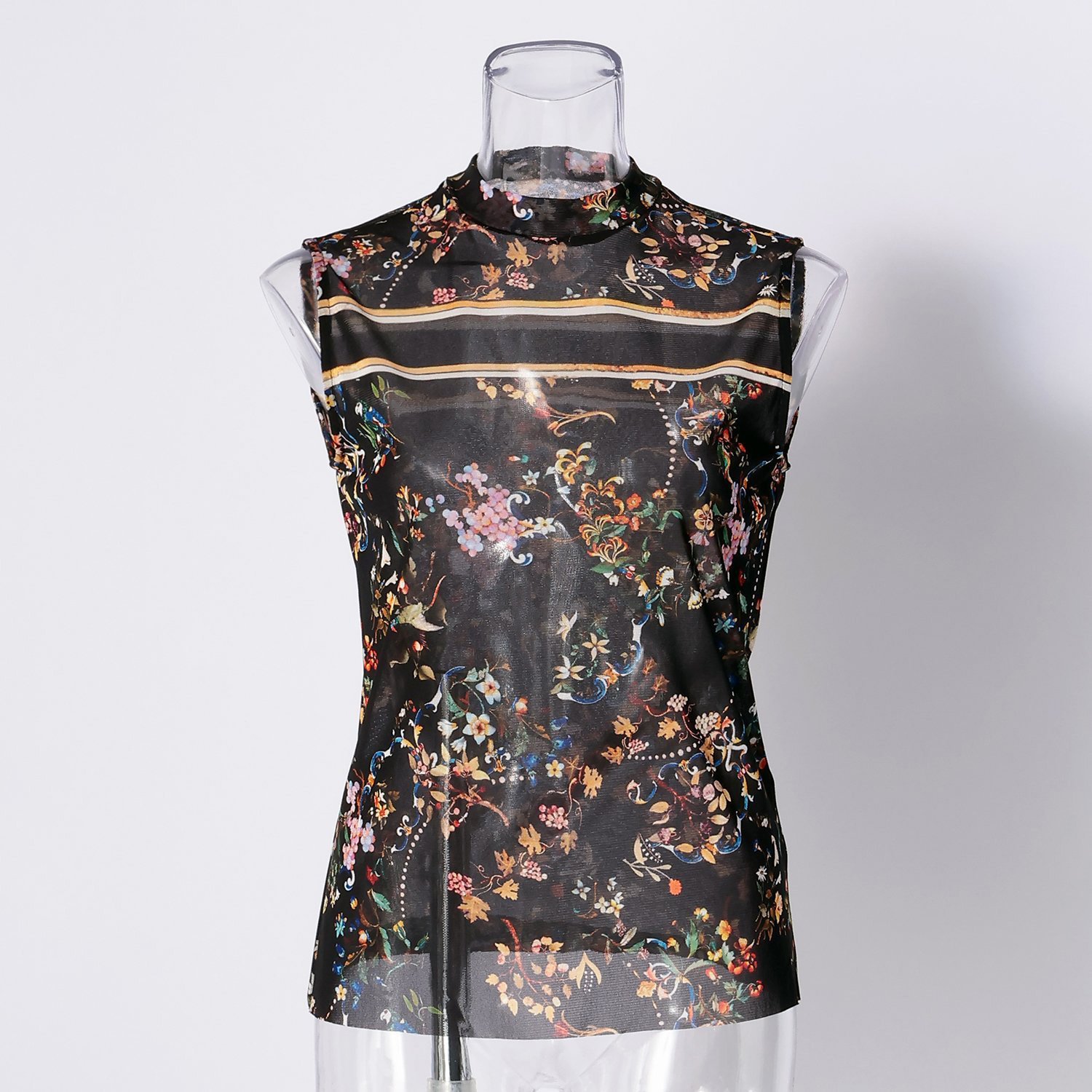 MARBLE INLAY PRINT ON NETTING ブラウス｜VIVIENNE TAM（ヴィヴィアン  