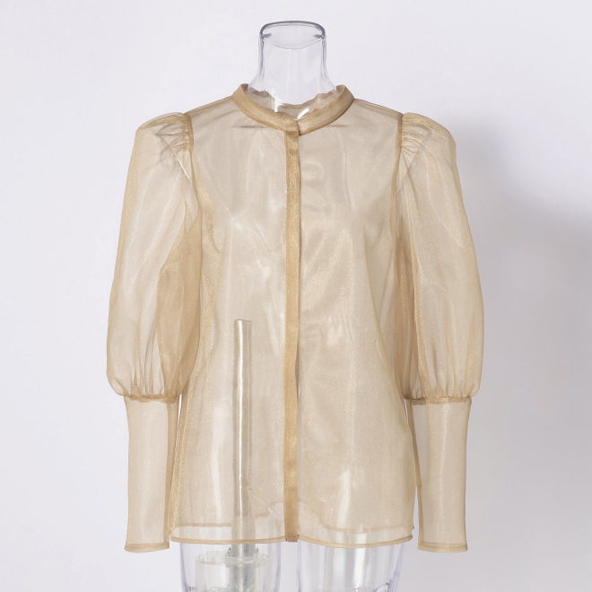 【期間限定】ORGANZA BLOUSE 詳細画像 ベージュ 1