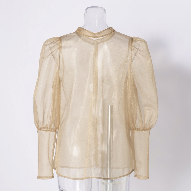 【期間限定】ORGANZA BLOUSE 詳細画像 ベージュ 3