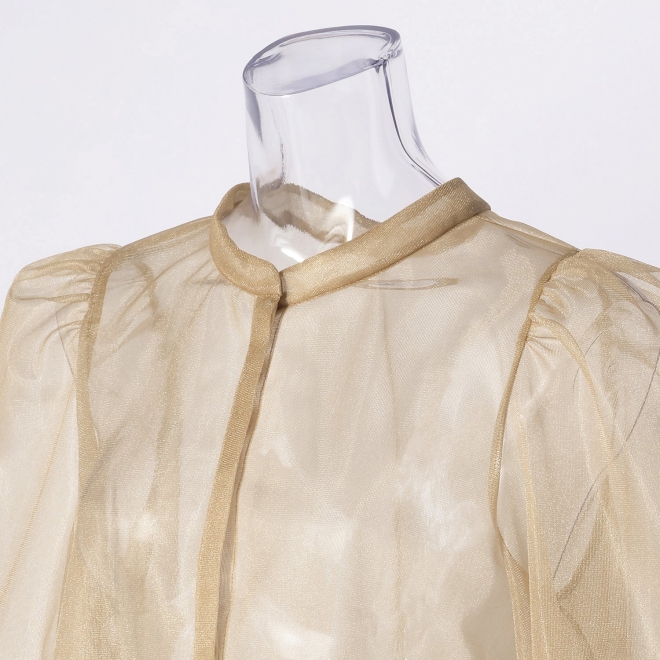 【期間限定】ORGANZA BLOUSE 詳細画像 ベージュ 5