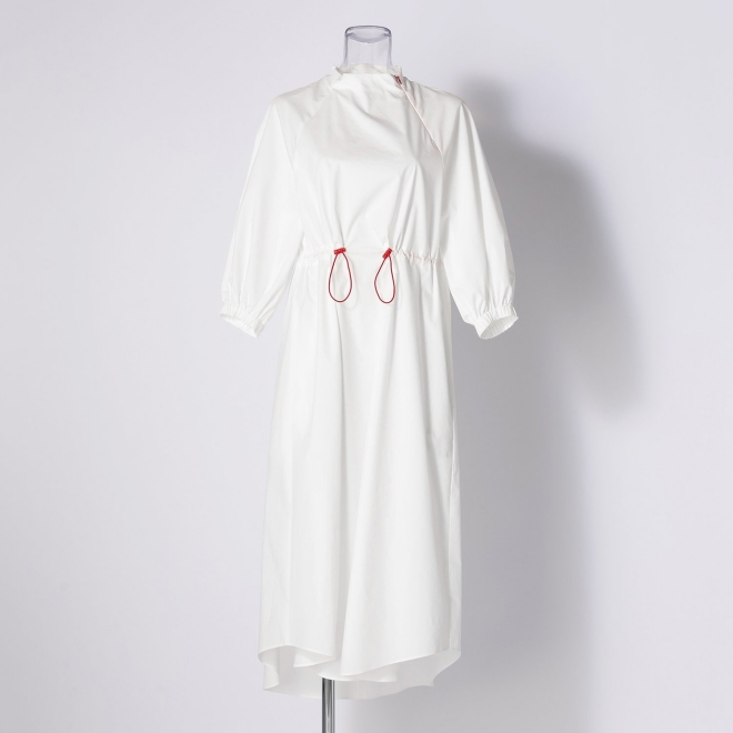 【期間限定】RAGLAN SLEEVES SHIRT DRESS　 詳細画像 ホワイト 3