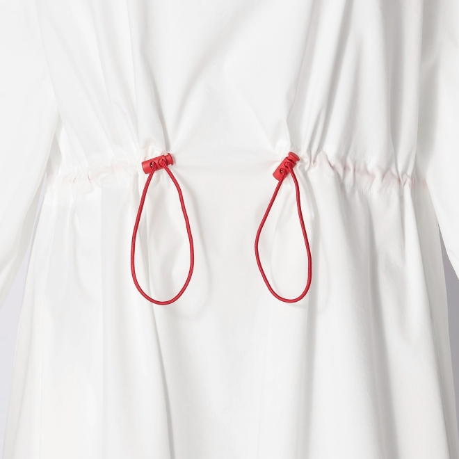 【期間限定】RAGLAN SLEEVES SHIRT DRESS　 詳細画像 ホワイト 5