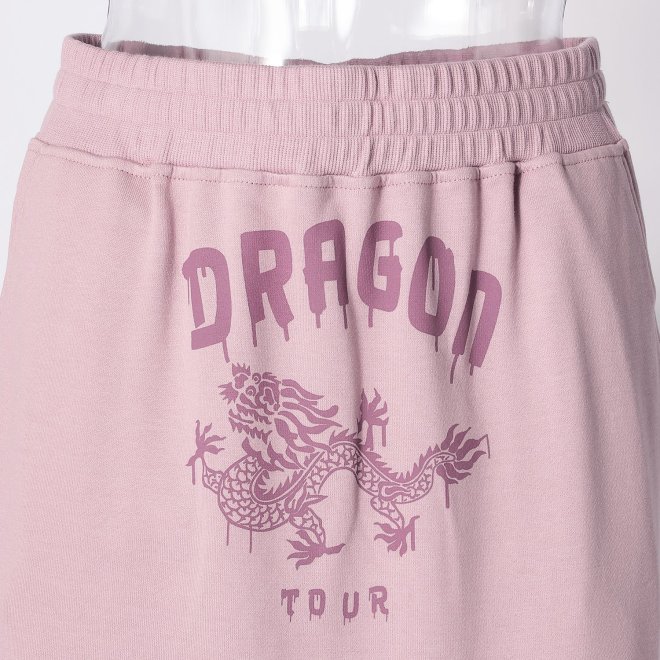 【期間限定】DRAGON PRINT SWEAT SKIRT 詳細画像 ライトピンク 4