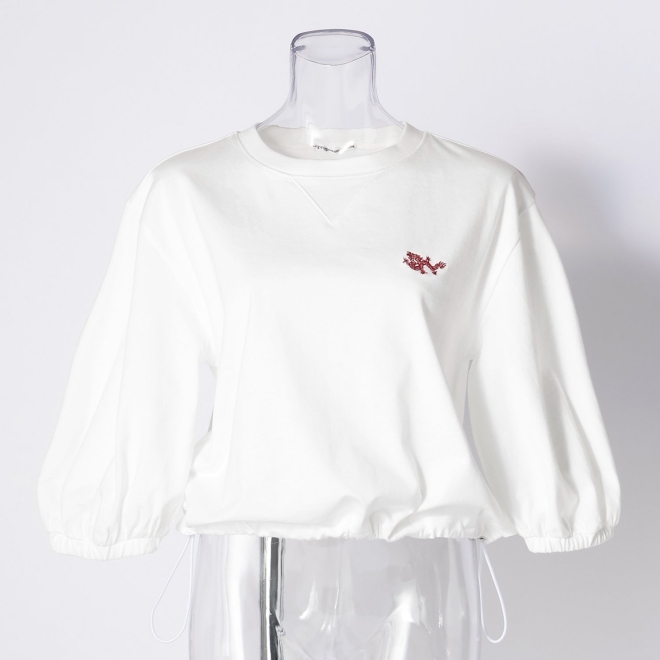 【期間限定】MINI DRAGON EMBROIDERY TEE 詳細画像 ホワイト 2