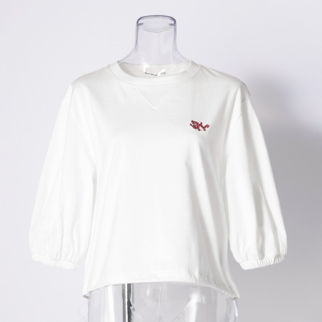 【期間限定】MINI DRAGON EMBROIDERY TEE 詳細画像 ホワイト 5