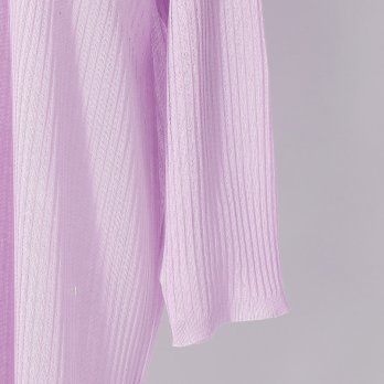 【期間限定】WLC シアーリブロングカーデ　ニット 詳細画像