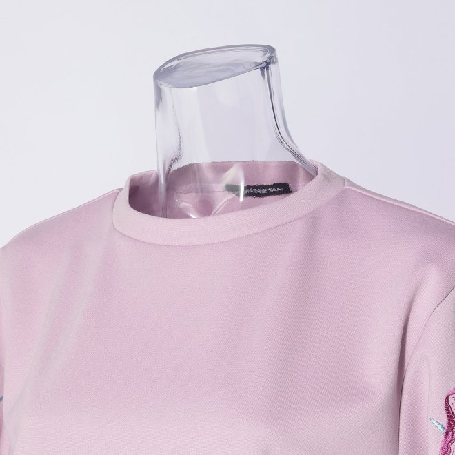 【期間限定】TOPS WITH FLOWER EMBROIDERY　 詳細画像 パープル 4