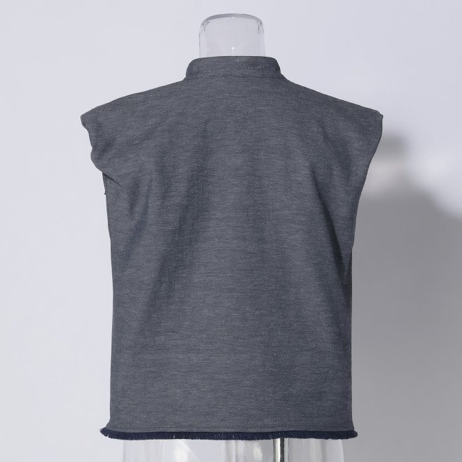 【期間限定】FRINGE OX　ブラウス 詳細画像 ネイビー 3