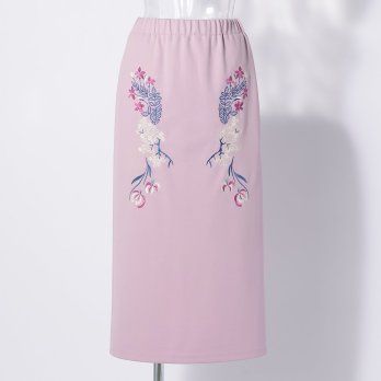 【期間限定】SKIRT WITH FLOWER EMBROIDERY 詳細画像