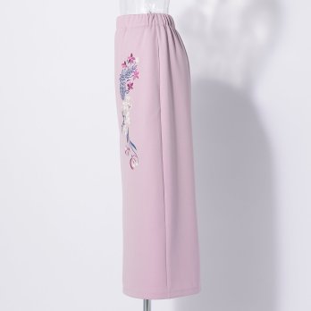 【期間限定】SKIRT WITH FLOWER EMBROIDERY 詳細画像