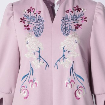 【期間限定】DRESS WITH FLOWER EMBROIDERY 詳細画像