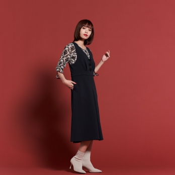 【期間限定】CHINA BUTTON JUMPER DRESS 詳細画像