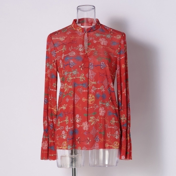 VIVIENNE TAM 仏像プリント チューブトップ VIVIENNE TAM 仏像プリント チューブトップ