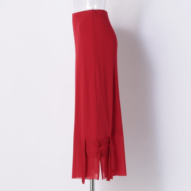 SOLID STRETCH NETTING　スカート 詳細画像 レッド 2