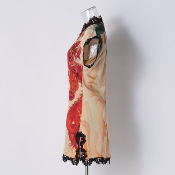 FIVE ELEMENTS DRAGON PRINT VISCOSE　ドレス 詳細画像