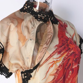 FIVE ELEMENTS DRAGON PRINT VISCOSE　ドレス 詳細画像
