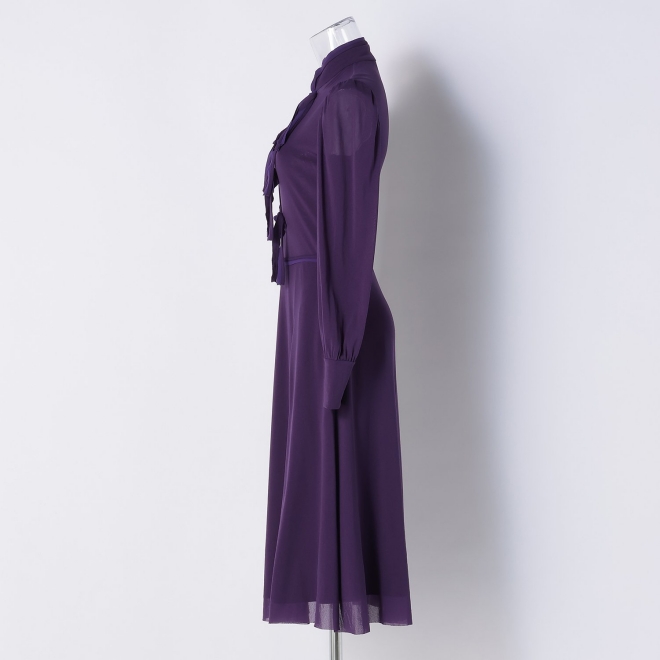 SOLID STRETCH NETTING　ドレス 詳細画像 パープル 6