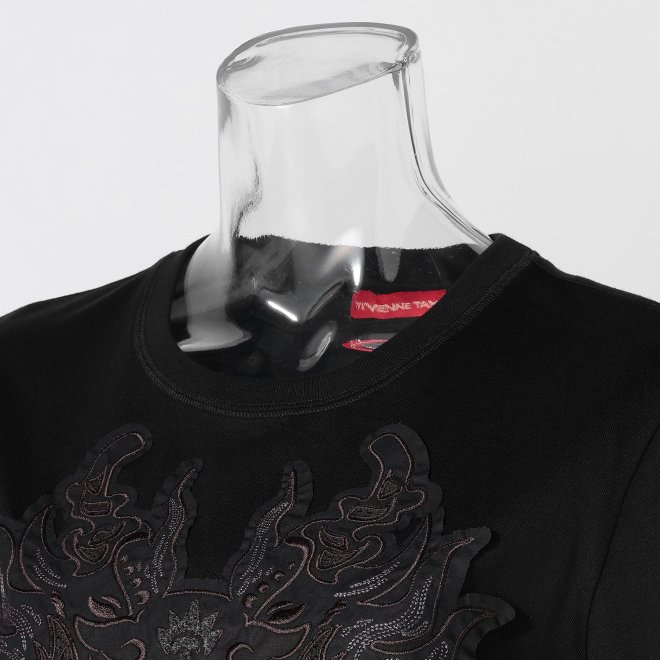 【期間限定】DRAGON APPLIQUE ON T-SHIRT 詳細画像 ブラック 4