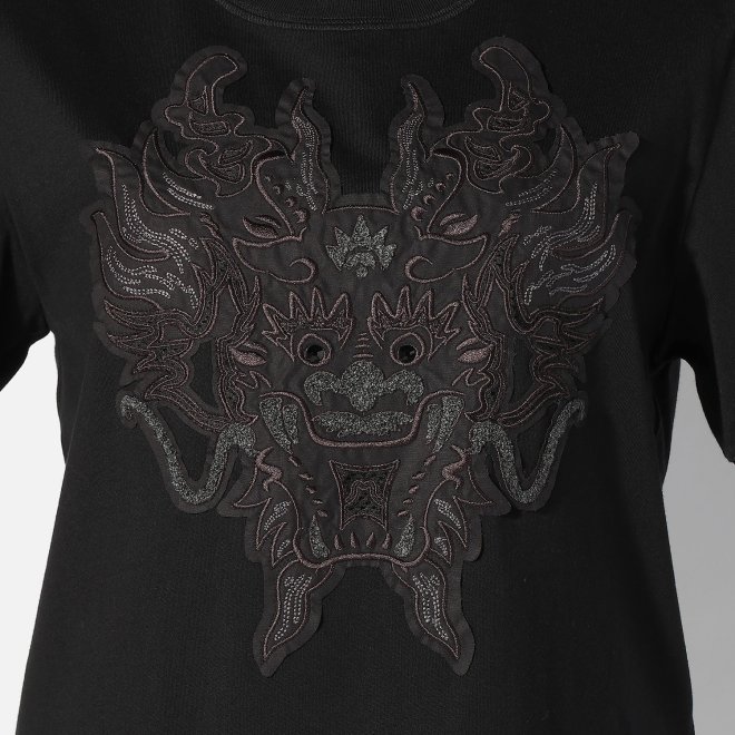 【期間限定】DRAGON APPLIQUE ON T-SHIRT 詳細画像 ブラック 6