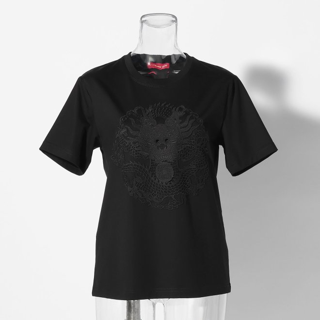 【期間限定】LACE DRAGON ON T-SHIRT 詳細画像 ブラック 1