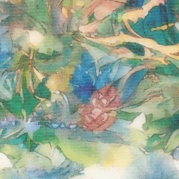 PEACOCK COURTYARD CHINOISERIE PRINT ON NETTING　ブルゾン 詳細画像