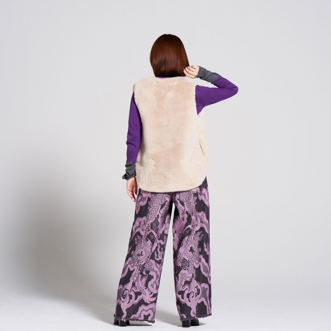 GIANT DRAGON JACQUARD DENIM　パンツ 詳細画像 ライトピンク 3