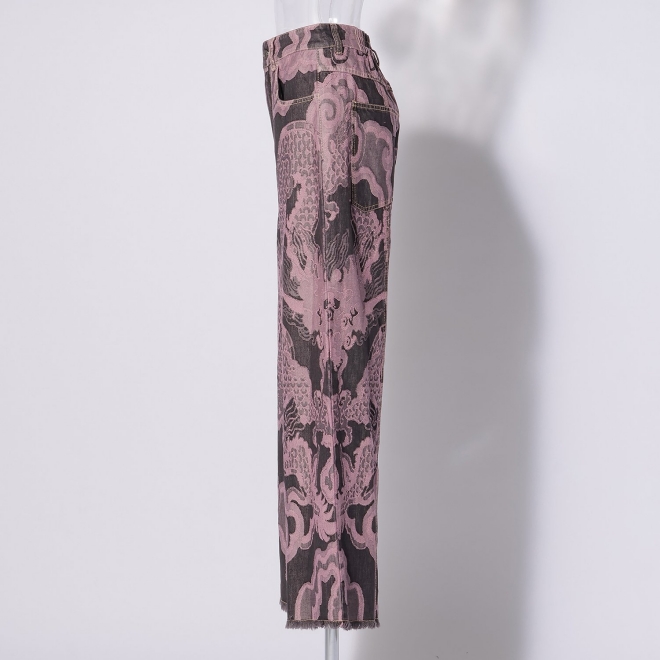 GIANT DRAGON JACQUARD DENIM　パンツ 詳細画像 ライトピンク 6