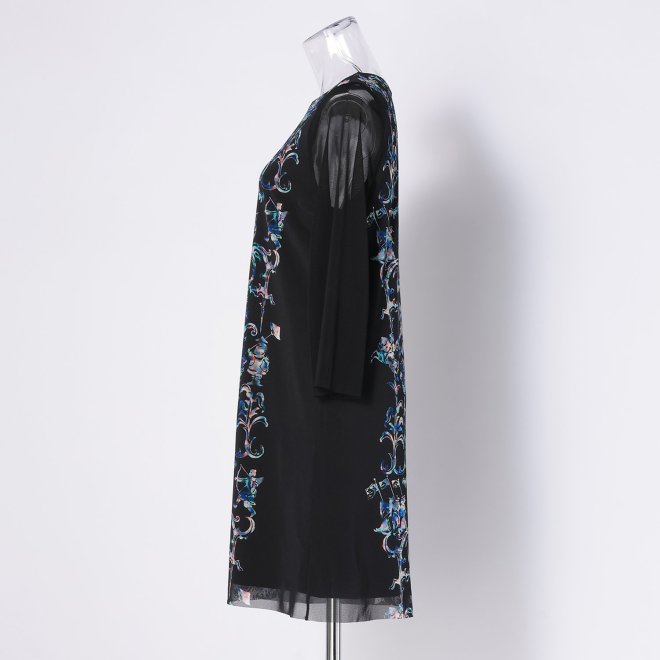 CNINOISERIE RADEN PRINT　ドレス 詳細画像 黒系マルチ 2