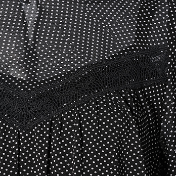 SOLID NET WITH DRAGON LACE　ブラウス 詳細画像