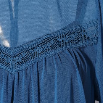 SOLID NET WITH DRAGON LACE　ブラウス 詳細画像