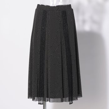 SOLID NET WITH DRAGON LACE　スカート 詳細画像