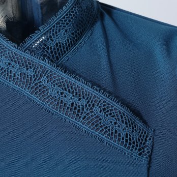 SOLID NET WITH DRAGON LACE　ドレス 詳細画像
