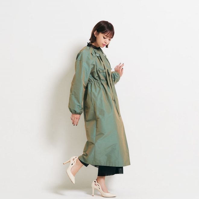 LUSTER CHAMBRAY COAT　 詳細画像 カーキ 2