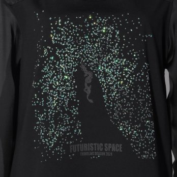 DRAGON SWIMMING IN SPACE T-SHIRT　 詳細画像