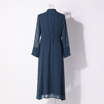 【DRESS COLLECTION】 ランダムドットジャガードドレス 詳細画像
