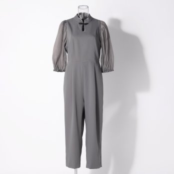 【DRESS COLLECTION】 チャイナカラーオールインワン　ドレス