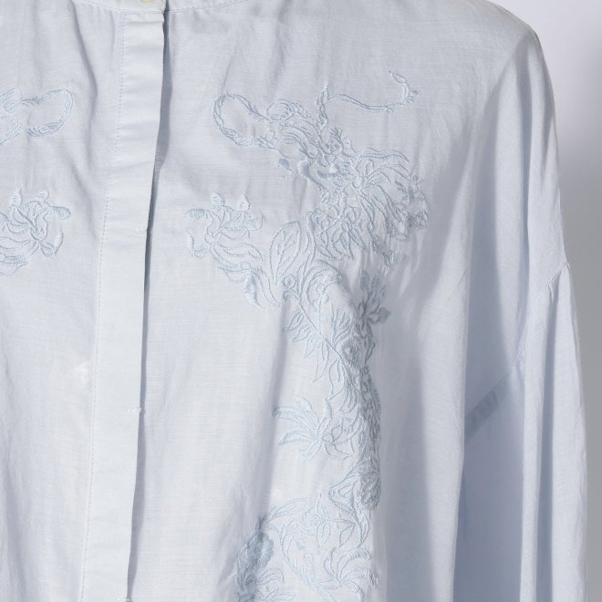 LUCKNOW EMBROIDERY STYLE BLOUSE　 詳細画像 ライトブルー 2