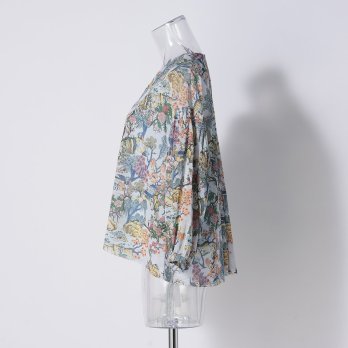 SHANGRI-LA PRINT NET　ブラウス 詳細画像
