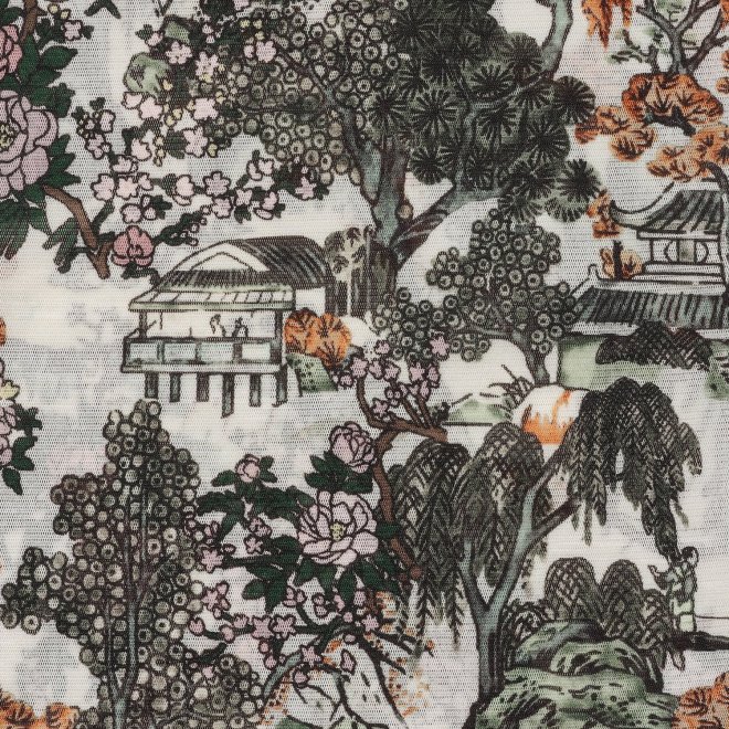SHANGRI-LA PRINT NET　ブラウス 詳細画像 白系マルチ 2