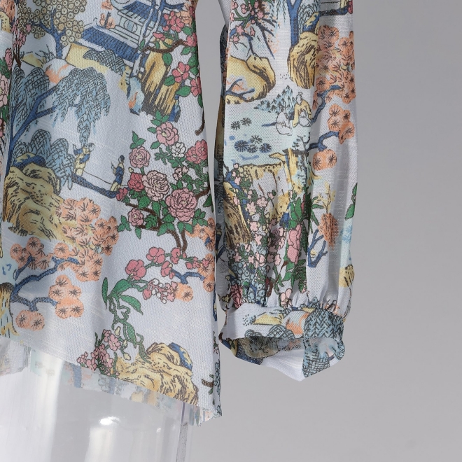 SHANGRI-LA PRINT NET　ブラウス 詳細画像 ブルー系マルチ 5
