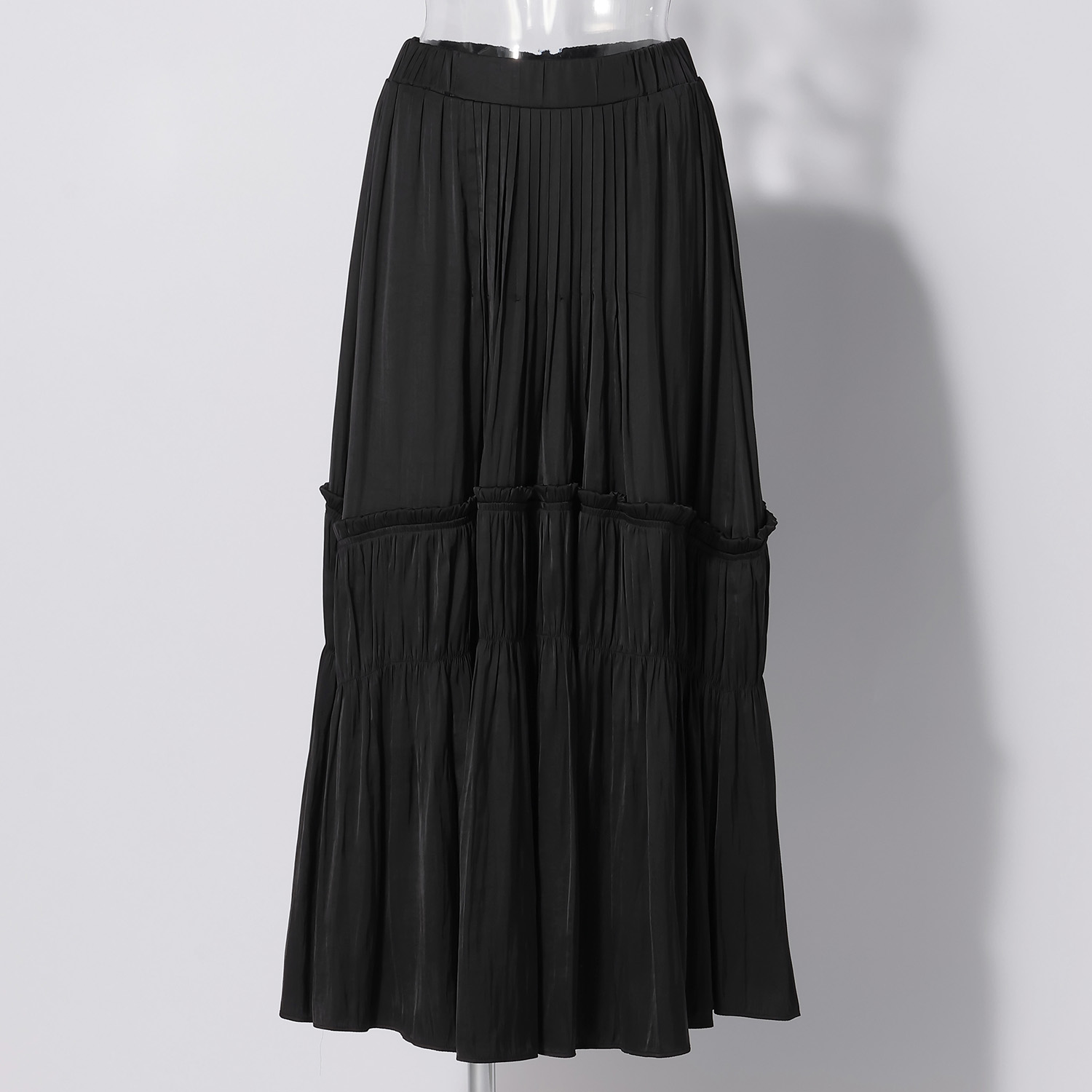 WL シルキー割繊ティアードスカート｜VIVIENNE TAM（ヴィヴィアンタム  