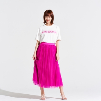 WL カラーチュールプリーツスカート 詳細画像