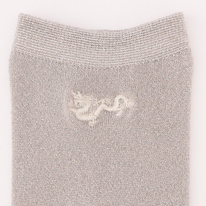 SOCKS with DRAGON EMBROIDERY　靴下 詳細画像 シルバー 2
